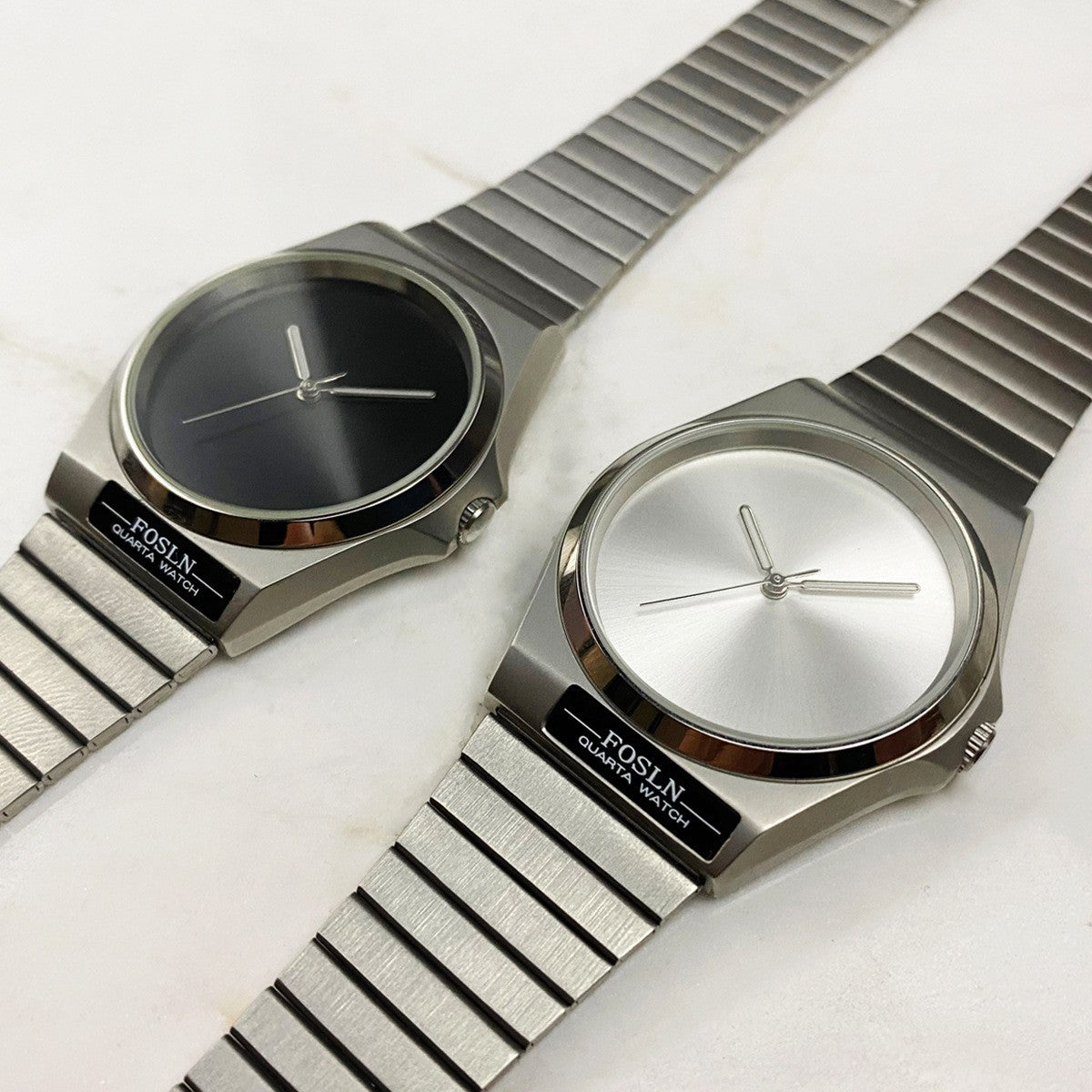 Versatile Sleek Stainless-steel Quartz Watch For Young Professionals