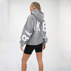 Fashionable Printed Thickened Versatile Long-Sleeve Loose-Fit Hoodie