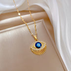 Wearsmartii Eyelash Eye Light Luxury Wedding Necklace