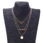 Wearsmartii Multi Layer Rectangular Pendant Necklace