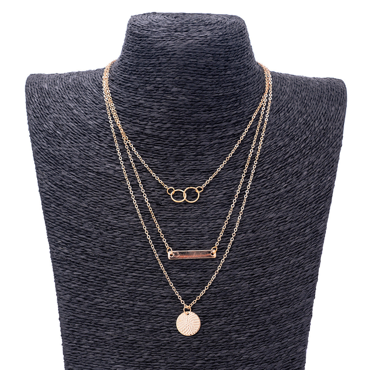 Wearsmartii Multi Layer Rectangular Pendant Necklace