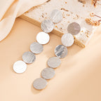 Wearsmartii Round Metal Patchwork Necklace For Commuting