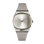 Versatile Sleek Stainless-steel Quartz Watch For Young Professionals