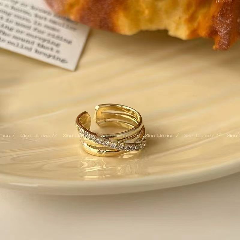 Wearsmartii Triple Ring Cross Open Ring