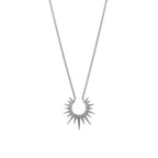 Wearsmartii Sunflower U-Shaped Stainless Steel Necklace