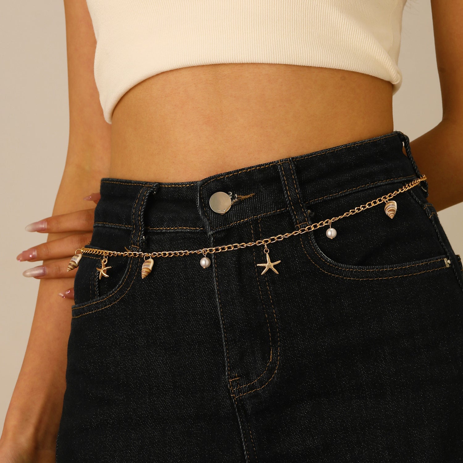 Wearsmartii Bohemian Summer Beach Shell Waist Chain For The Seaside