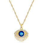 Wearsmartii Eyelash Eye Light Luxury Wedding Necklace