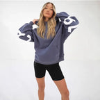 Fashionable Printed Thickened Versatile Long-Sleeve Loose-Fit Hoodie