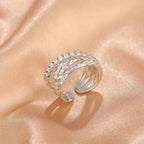 Wearsmartii Niche Opening Adjustable Non-Fading Cross Ring