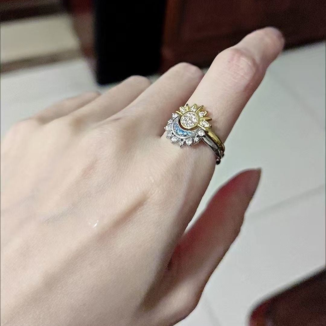 Sun & Moon Couple Ring